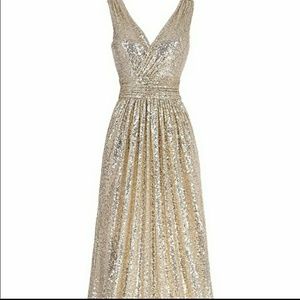 Kate Kasin Gold dress